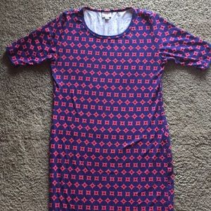 Red and blue LulaRoe Julia
